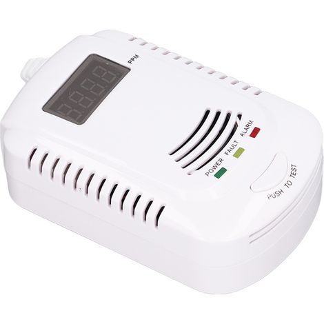 Tragbarer Gasleckdetektor, Alarm für brennbare Gase wie Propan und Methan, 3000 ppm, EU-Stecker, 90–240 V, für die Küche (1/5)