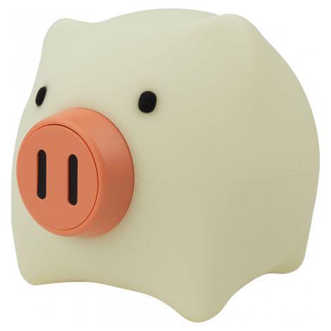 Teckin Nachtlampe Schwein wiederaufladbar Weiß (1/5)