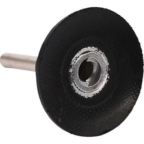 Plateau de support de 50 mm, porte-disques à tige de 6 mm, disques de ponçage (1/4)