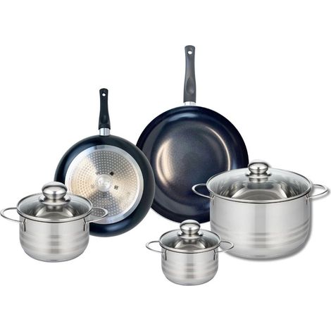 Ensemble de 2 Poêles de cuisson 20 et 24 cm et 3 faitouts 12, 14 et 20 cm Elo Prima Brillant (1/5)