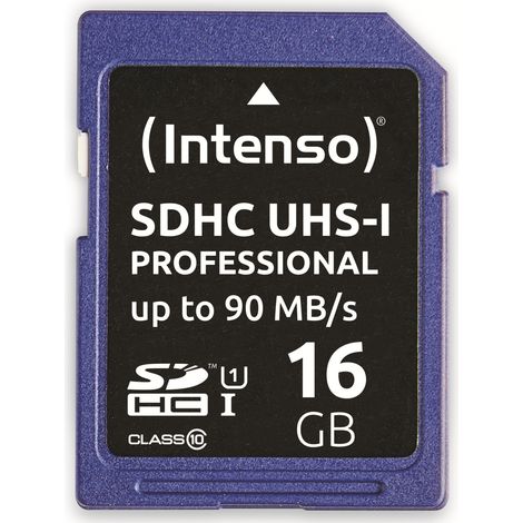 INTENSO SDHC Card 3431470, 16 GB, Class 10, UHS-I (1/2)