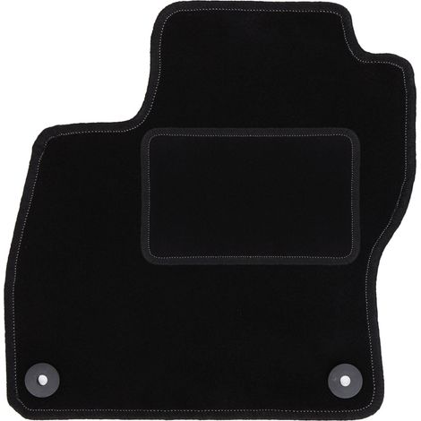 Fahrermatte aus Velours für: Ford Focus MK3 Schrägheck, Limousine, Kombi (2010–2018), schwarz