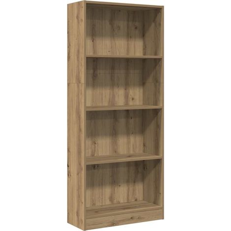 Bookcase Artisian Oak 60x24x143 cm Engineered Wood vidaXL