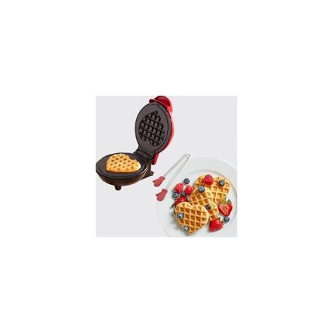 Mini gaufrier, machines à gaufres Machine à petit gaufres avec revêtement anti-adhésif, pour les anniversaires d'enfants,les fêtes de famille, Pâques ou Noël (1/5)