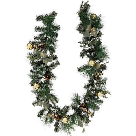 Weihnachtsgirlande mit Weihnachtskugeln, 200 cm (1/2)
