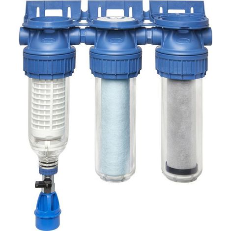 Stazione di filtrazione triplex - BWT - PURESKY 50 µm lavabile + ARCTIC 20 µm + PUREBLOCK 10 µm (1/4)