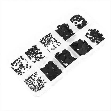 500 Stück/Box, Größen 1,5–8 mm, leitfähige Gummipads für IR-Fernbedienungen (1/5)