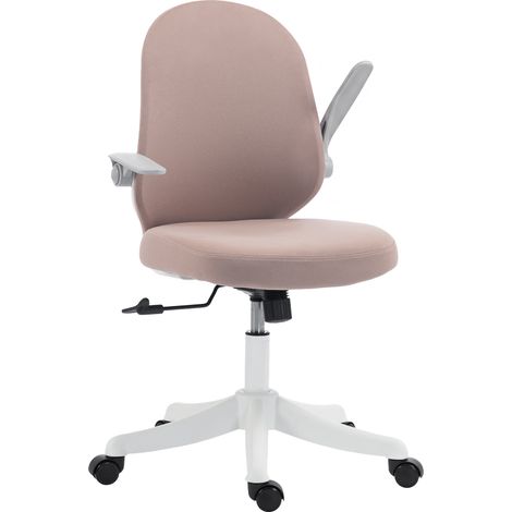 Bürostuhl, ergonomisch, Armlehnen, rosa, 60,5 × 54 × 99 cm, 8,5 kg, drehbar (1/5)