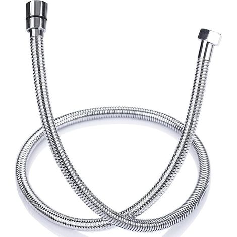 Flexible de Douche 1.5m en Acier Inoxydable Anti Torsion, Tuyau de Douche Raccord Standard G 1/2 Universel, Accessoires Salle de Bains Adaptable à Toutes les Douchettes (1/4)