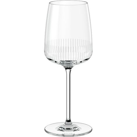 lot de 4 verres à vin blanc, verres à vin, résistant au lave-vaisselle, verre cristallin (1/5)