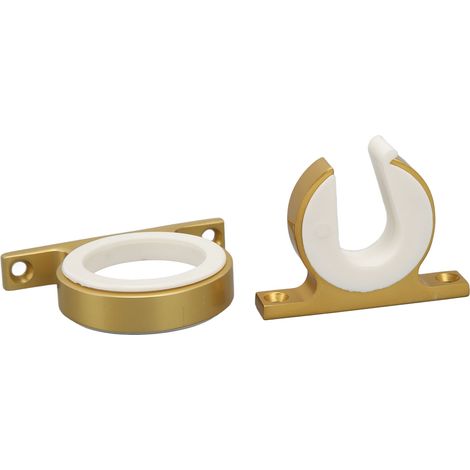 Lot de 2 supports de cannes à pêche horizontaux et verticaux en aluminium, pour bateaux, voitures, camions et camping-cars, couleur or. (1/5)