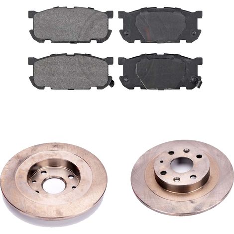 KIT FRENI POSTERIORI compatibile con MAZDA MX-5 II (NB) - DISCHI + PASTIGLIE OEM: FDB1754, FDB1012, FDB1755 / 16088 , 17097 /SOSTITUZIONE DIRETTA/BASSA POLVERE/SILENZIOSO (1/5)
