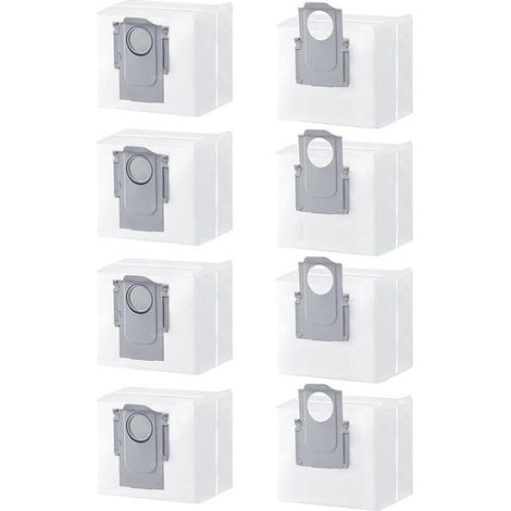 8pcs Sacs à Poussière Accessoires de Rechange pour Roborock S8/S8+/S8 Pro Ultra/S7 MaxV Ultra/S7 Pro Ultra/Q7+/Q7 Max/Q7 Max+/Q5+ (1/5)