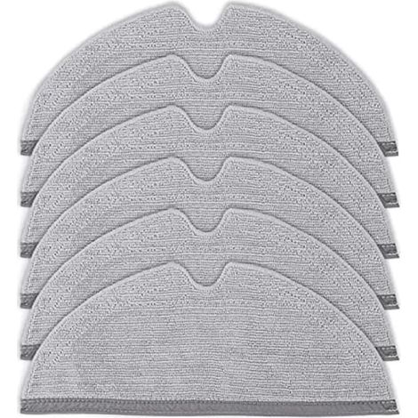 6 mop cloths \"Full coverage\" Xiaomi Roborock S5, S6, MaxV gray