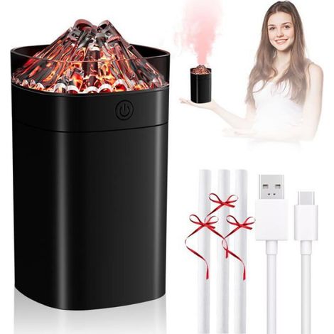 Humidificateur compact à brume fraîche de 400 ml avec veilleuse 7 couleurs, 2 modes et arrêt automatique, idéal pour les plantes d,q (1/5)