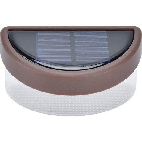 Solar-Terrassenleuchten, 2V LED-Solar-Treppenleuchte, Außenzaunleuchte, Solar-Terrassenleuchte für Terrasse, Gartenweg (warmbraunes Licht) (1/5)