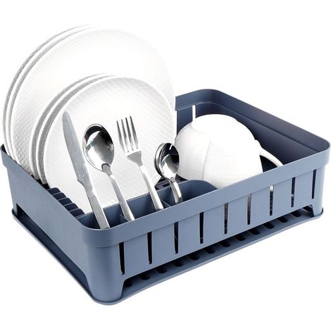 ÉGOUTTOIR À VAISSELLE GRIS, ÉGOUTTOIR DE CUISINE, 39 CM, LOT (1/5)