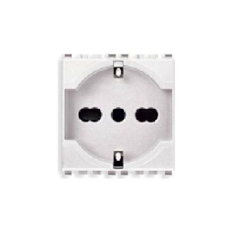 Presa schuko universale Vimar Eikon bianco 2+T 10/16A 20210.B