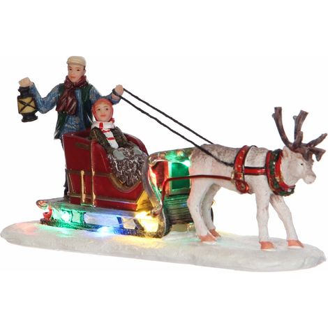 SLITTA CON RENNA - REINDEER SLEIGH