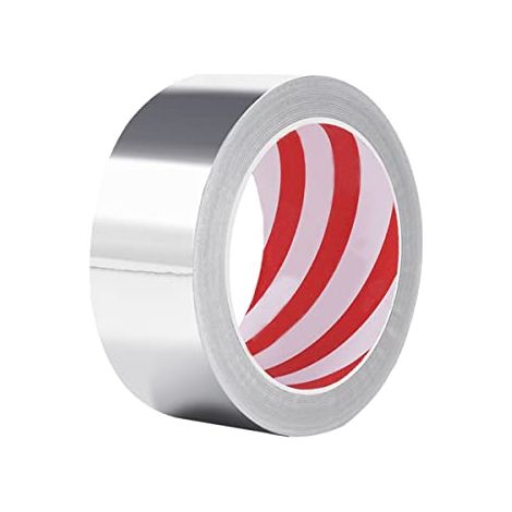 Aluminiumfolienband, 50 mm x 10 m, selbstklebendes Aluminiumfolienband, 1 Rolle, wasserdicht und hitzebeständig zum Abdichten, Küchenspüle, Reparieren, Isolieren