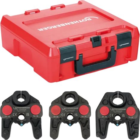 Rothenberger ROMAX NANO iJAWs TH 16 - 20 - 26 mm Juego de mordazas de prensado, 3 piezas ( 1000004940 ) + Rocase