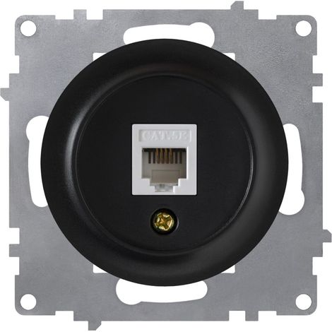 Prise OneKeyElectro RJ45, 1xRJ45, CAT5e, noir (1/3)