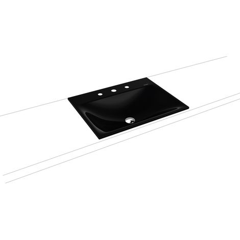 Chauffe-eau encastrable Silenio, sans trop-plein 600x460 AD, sans trop-plein, 1x1 demi, noir, effet perle