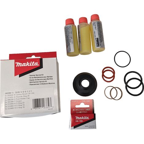 KIT DE MANTENIMIENTO PARA MARTILLO DEMOLETOR MAKITA HR5001C Cód. 193392-5