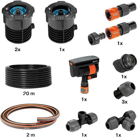 Gardena Pipeline sistema di irrigazione kit sprinkler interrato nero arancione (1/5)
