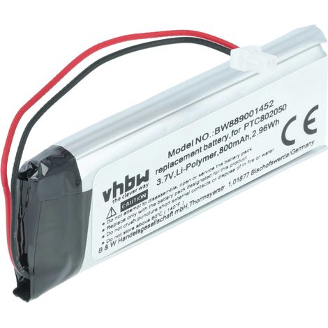 vhbw Akku kompatibel mit Sena SRL-01 (SP51), SRL2 Wireless Headset Kopfhörer (800 mAh, 3,7 V, Li-Polymer)