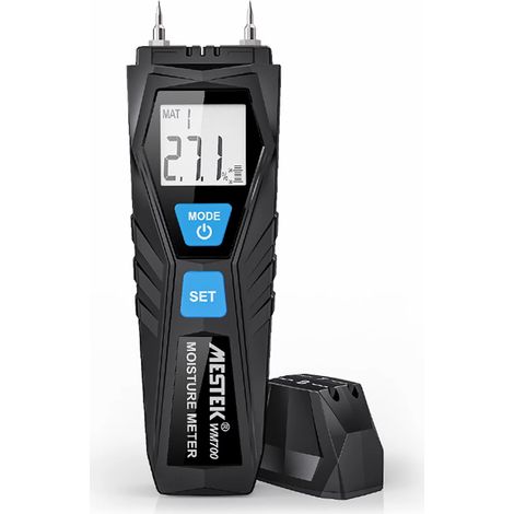 WM700 Igrometro Legno e Materiali da Costruzione – Misurazione Rapida 0,5s, Display LED Retroilluminato – ABS Robusto – Design Funzionale per Cantiere e Falegnameria