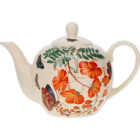 Théière Encyclopedia fleurs et papillons 900 ml (1/3)