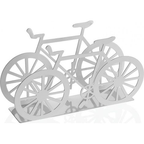 SERVILLETERO BICI METALICO BLANCO VERSA