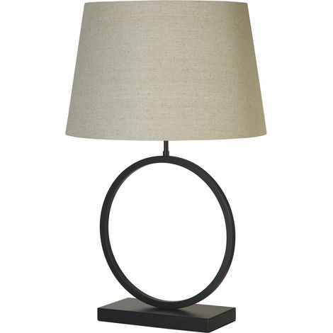 Lampe de table Elegant Noir avec teinte crème - EU93101NA (1/3)