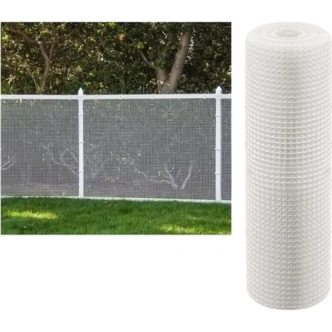 TRADE SHOP - Rete Di Plastica Protettiva 1 X 5 Mt Bianco Per Cancelli Recinzioni Balconi 206616 -