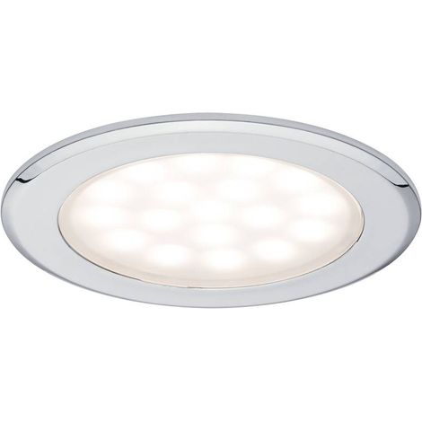 Paulmann 99920 Luminaire à LED encastrable jeu de 2 LED LED intégrée 5 W chrome (brillant)