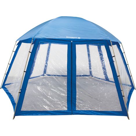 Steinbach Pooldach 500 x 433 x 250 cm blau für Pools bis 400 cm