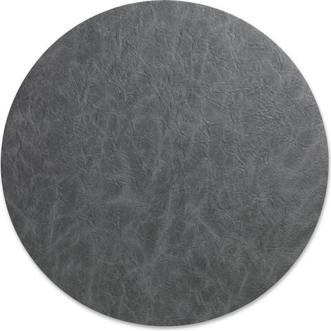 Mantel individual decorativo, piel sintética, 38 cm, gris oscuro Kalea / Kela