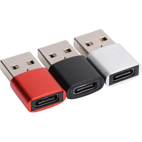 Ce kit adaptateur USB vers USB-C de poche est compatible avec l'Apple Watch, l'iPhone, l'iPad, les AirPods et les appareils Samsung Galaxy S. Il est robuste et fabriqué en alliage d'aluminium durable. (1/3)