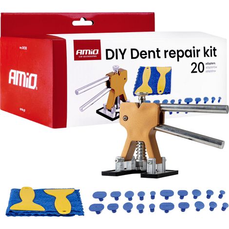 Kit de reparación de abolladuras de carrocería con 20 almohadillas PDR amio-04598 (1/5)