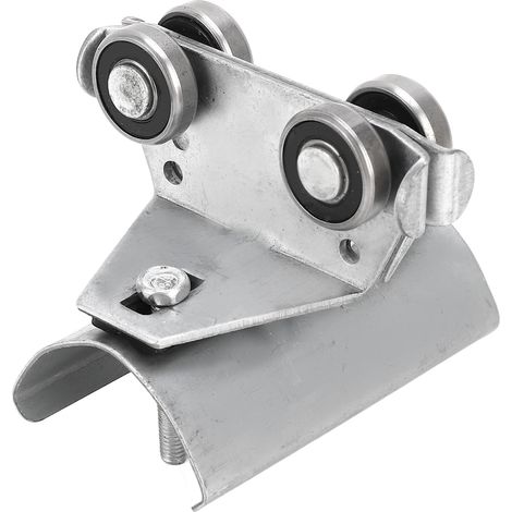 Chariot à roulettes galet inox pour rail câble diamètre 24mm entraxe 50mm chariot mobile cheminée câble acier inoxydable (1/5)