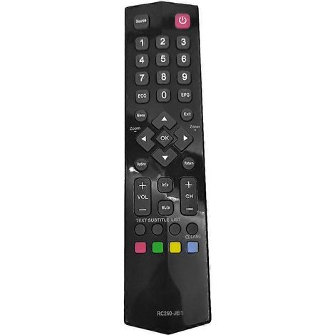 Télécommande de remplacement RC260 JEI1 pour téléviseur LED55S4690 et LED48S4690, compatible TV Hisense, commande à distance infrarouge. (1/5)