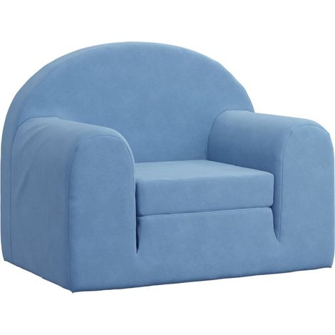 Canapé-lit,Canapé convertible pour enfants bleu peluche douce CFW73105 (1/5)