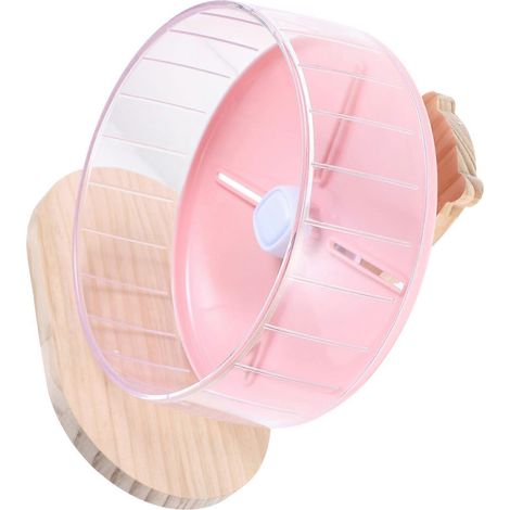 Roue d'exercice silencieuse et stable pour hamsters, accessoire de jeu compact d'intérieur pour chinchillas et hérissons. (1/5)
