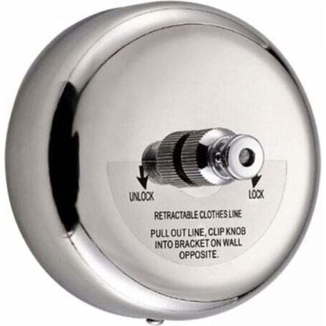 Stendibiancheria telescopico rotondo in acciaio inox 304, con corda in nylon da 2,8 m, ideale per bagno, giardino, balcone, ecc.