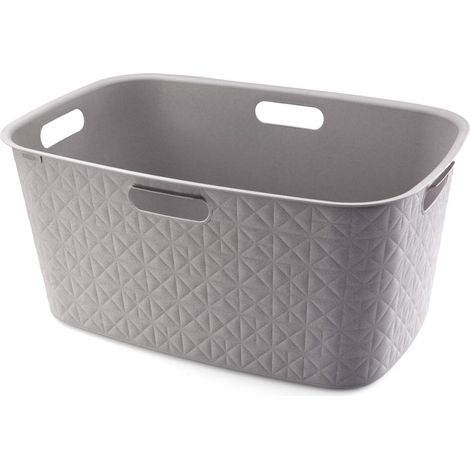 CURVER Softex 45L - Baúl para ropa (diseño elegante, ligero y práctico, 70% reciclado, 59 x 39 x 27 cm), color gris
