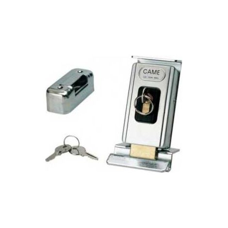 Came – Serrure électrique monopoint en applique – Cylindre double LOCK82 – Sens de pose réversible – Entraxe 70mm – Nombre de clés 3