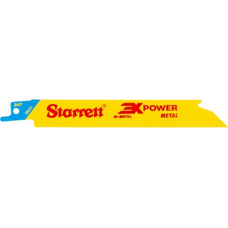 B624-5 Bi-Metal Reciprocating Blade, Metal Straight 152mm 24 TPI (Pack 5) - STRB6245