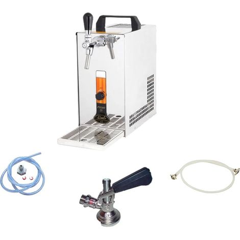 Ensemble complet Tireuse a biere avec pompe à membrane - PYGMY 25/K, machine a biere, pompe a biere 1 ligne, 35 litres/h, professionnelle, Green Line, KEG: NC adaptateur (1/5)