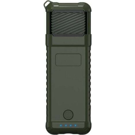 Répulsif anti-moustiques électrique portable, idéal pour l'extérieur, batterie externe de 9600 mAh, température de chauffe de 130 à 165 °C, camping, randonnée